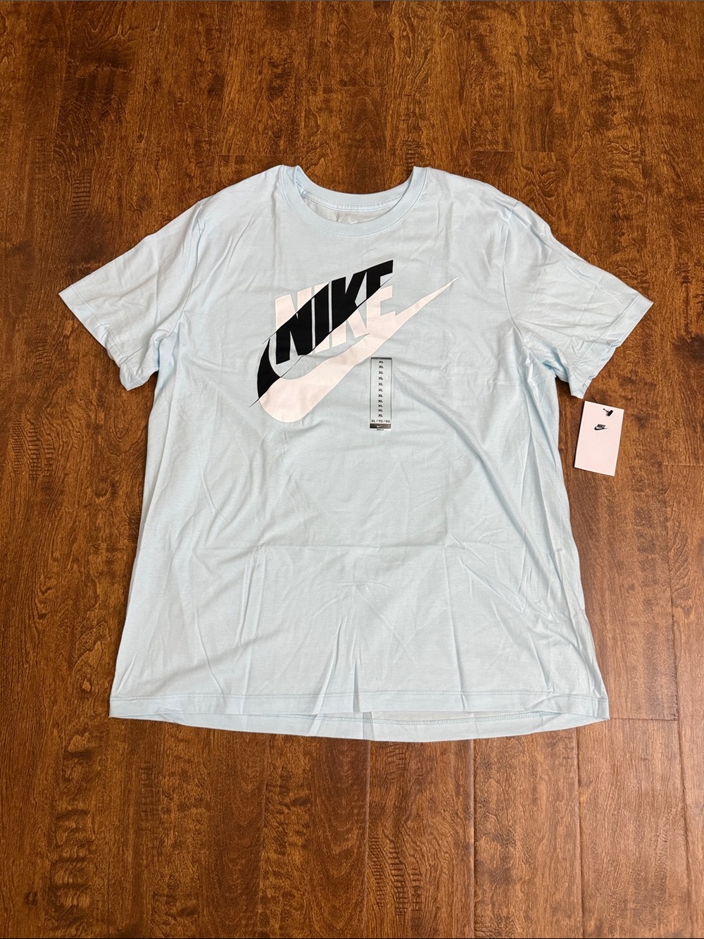 Nike Light Blue Short-Sleeve Logo Tee Size XL